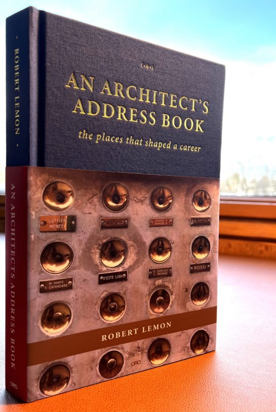 Cover of a book titled An Architect's Address Book by Robert Lemon