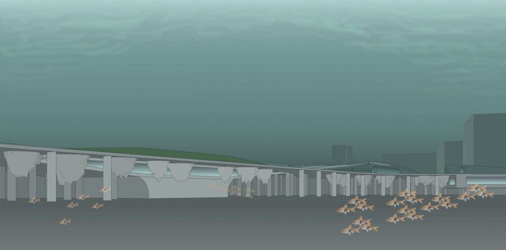 Artistic representation of the DSA Amsterdam Community Centre