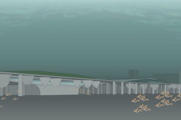 Artistic representation of the DSA Amsterdam Community Centre