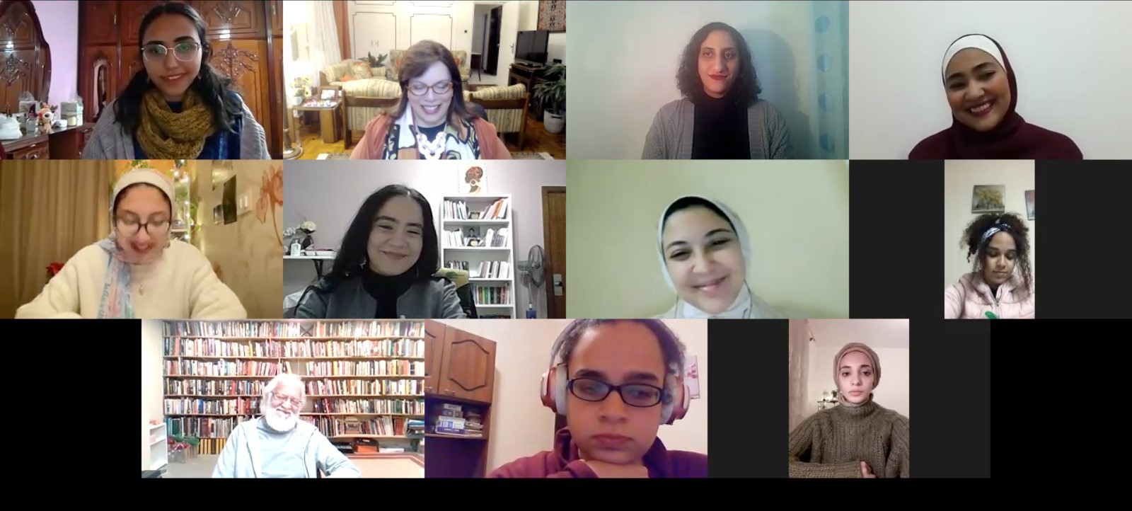 Zoom Call between Master’s students in the Department of English Language and Literature at Cairo University in Egypt