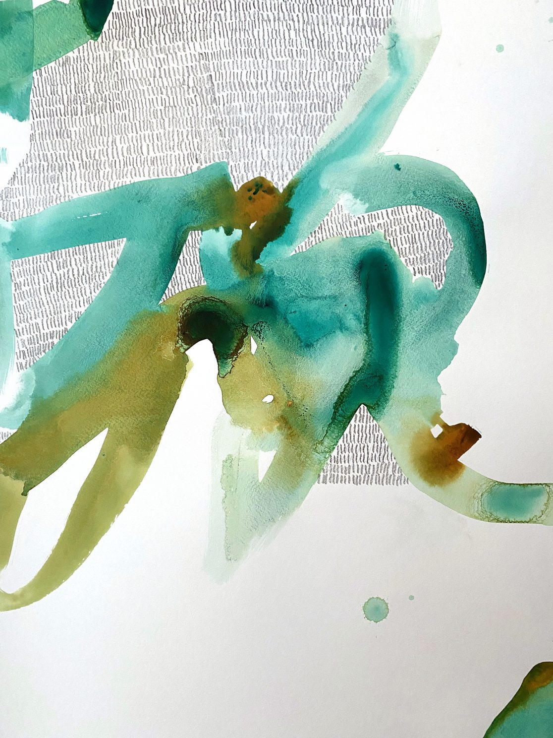 22”x30” Water deposition pooling study (1 of 3).