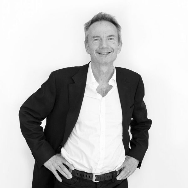 Black and white headshot of John Cook