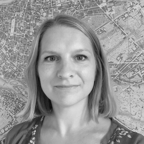 Black and white headshot of Karen Bay Lindkvist