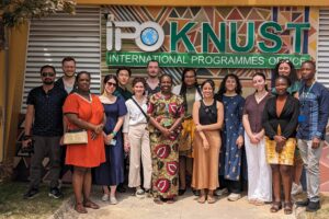 Carleton University Master of Architecture students visiting Ghana as part of “Studio Kyebi”, an Option Studio led by Assistant Professor Menna Agha.