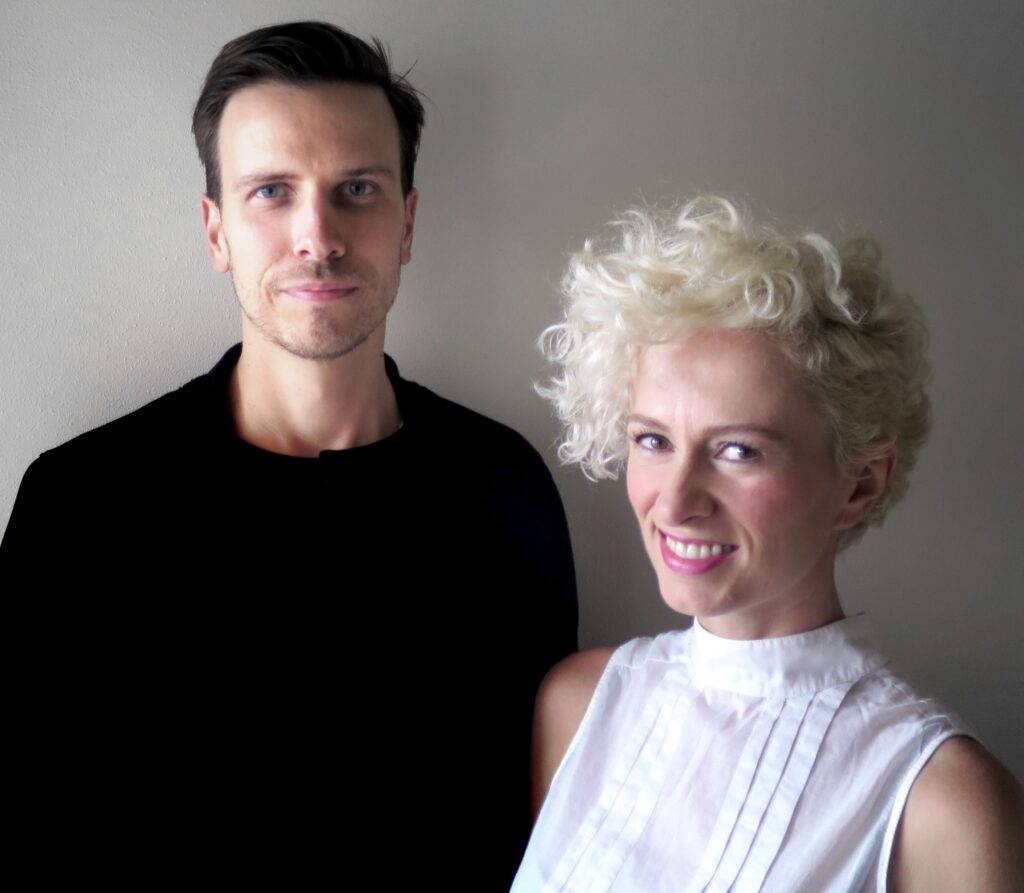 Ersela Kripa and Stephen Mueller standing side by side