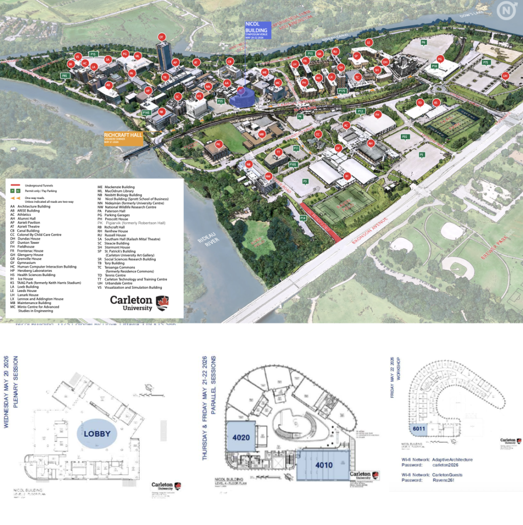Map of campus and Nicol Building